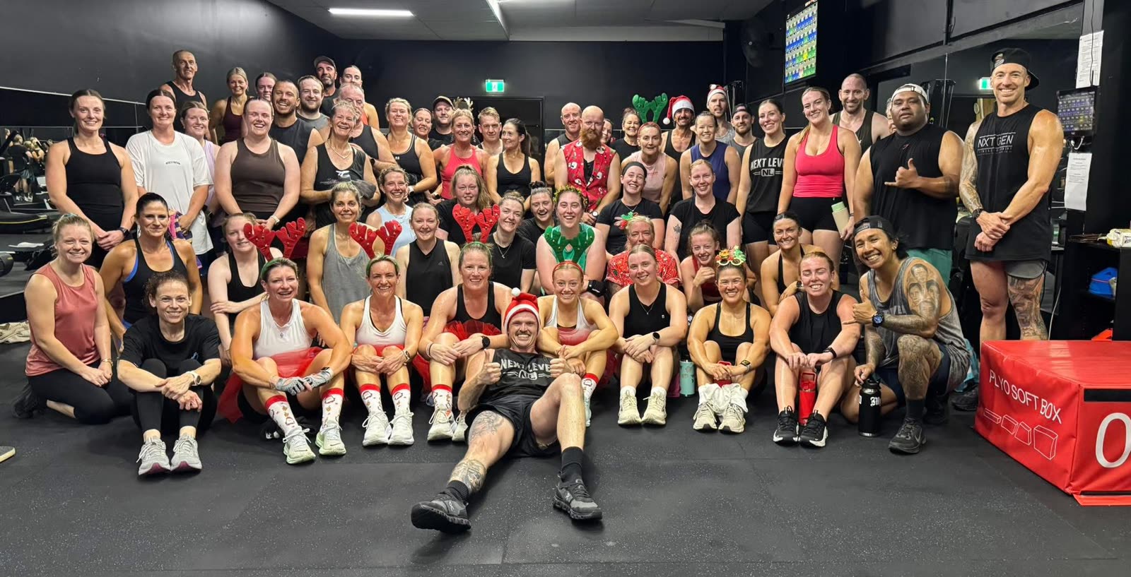 A packed group fitness class at Next Level Echuca Moama