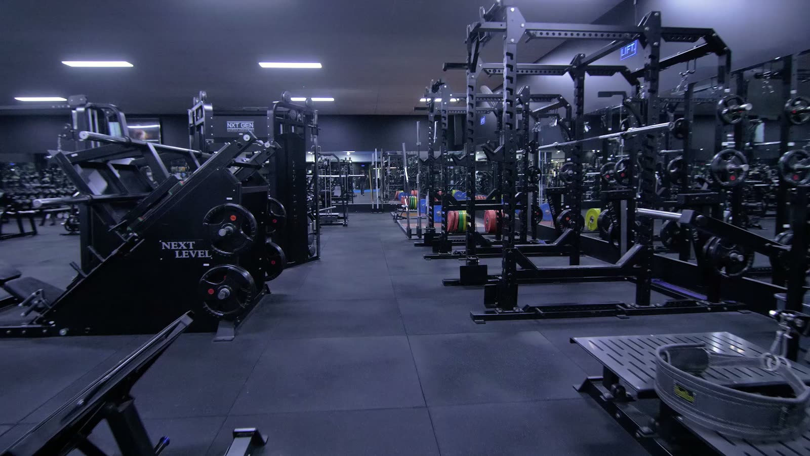 The Next Level gym floor with Next Gen equipment