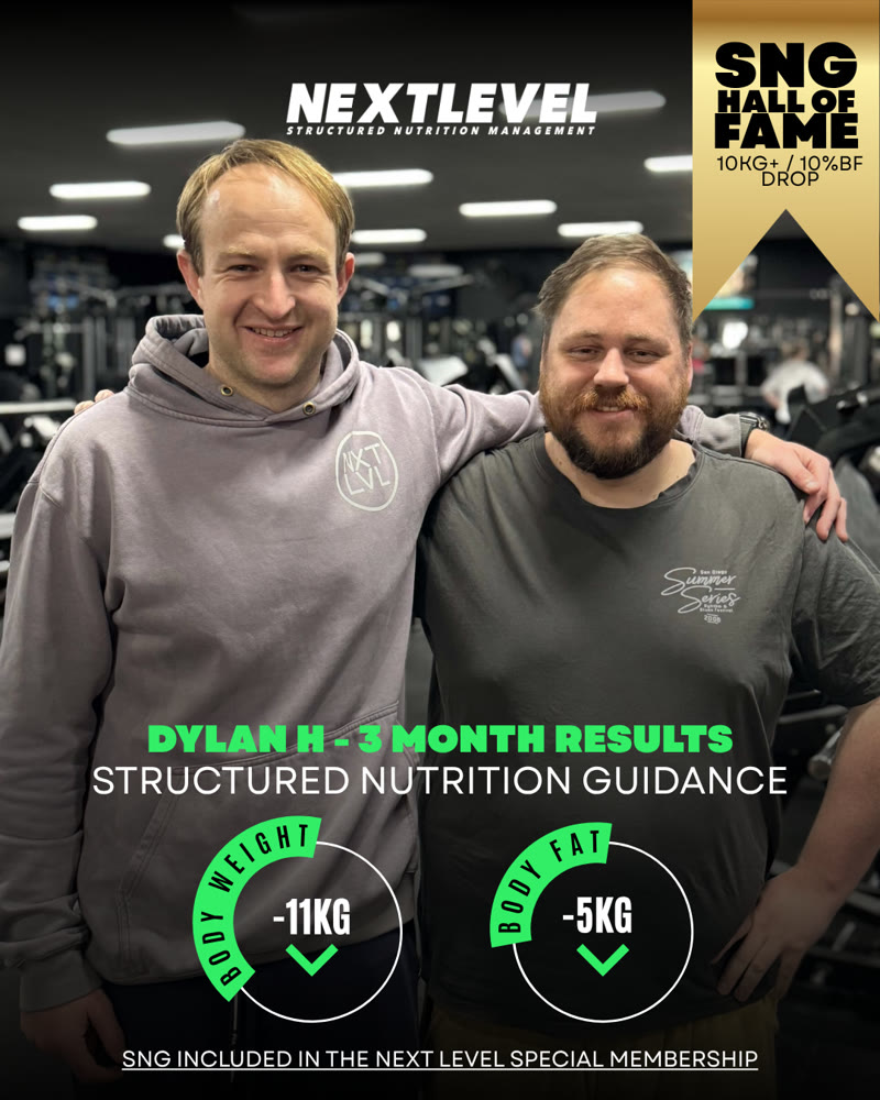 Dylan H, 3 month results: -11kg body weight, -5kg fat mass