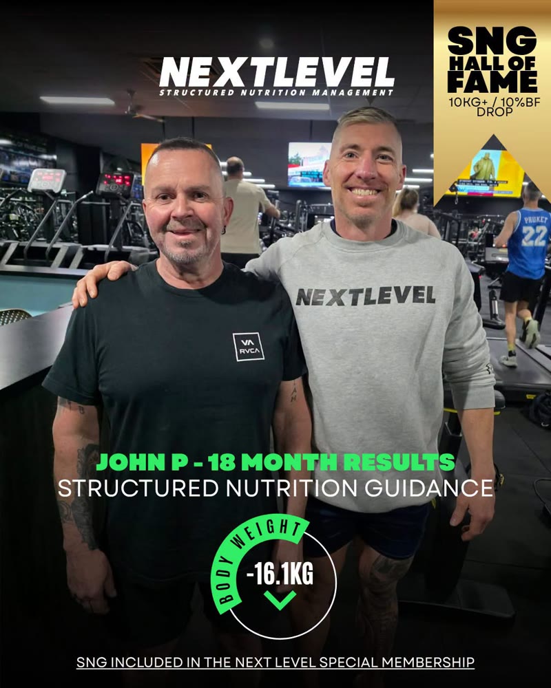 John P, 18 month results: -16.1kg body weight