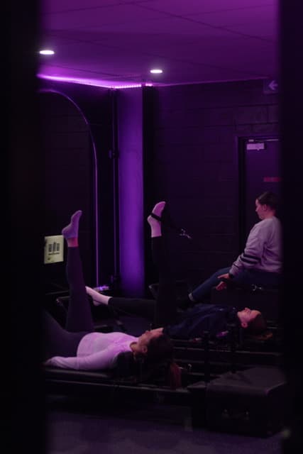 Two women using Next Level Fitness Reformer Pilates Machines in Echuca